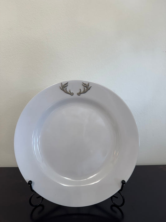 Elk / Deer Antlers Melamine Lunch Plates - Set of 4