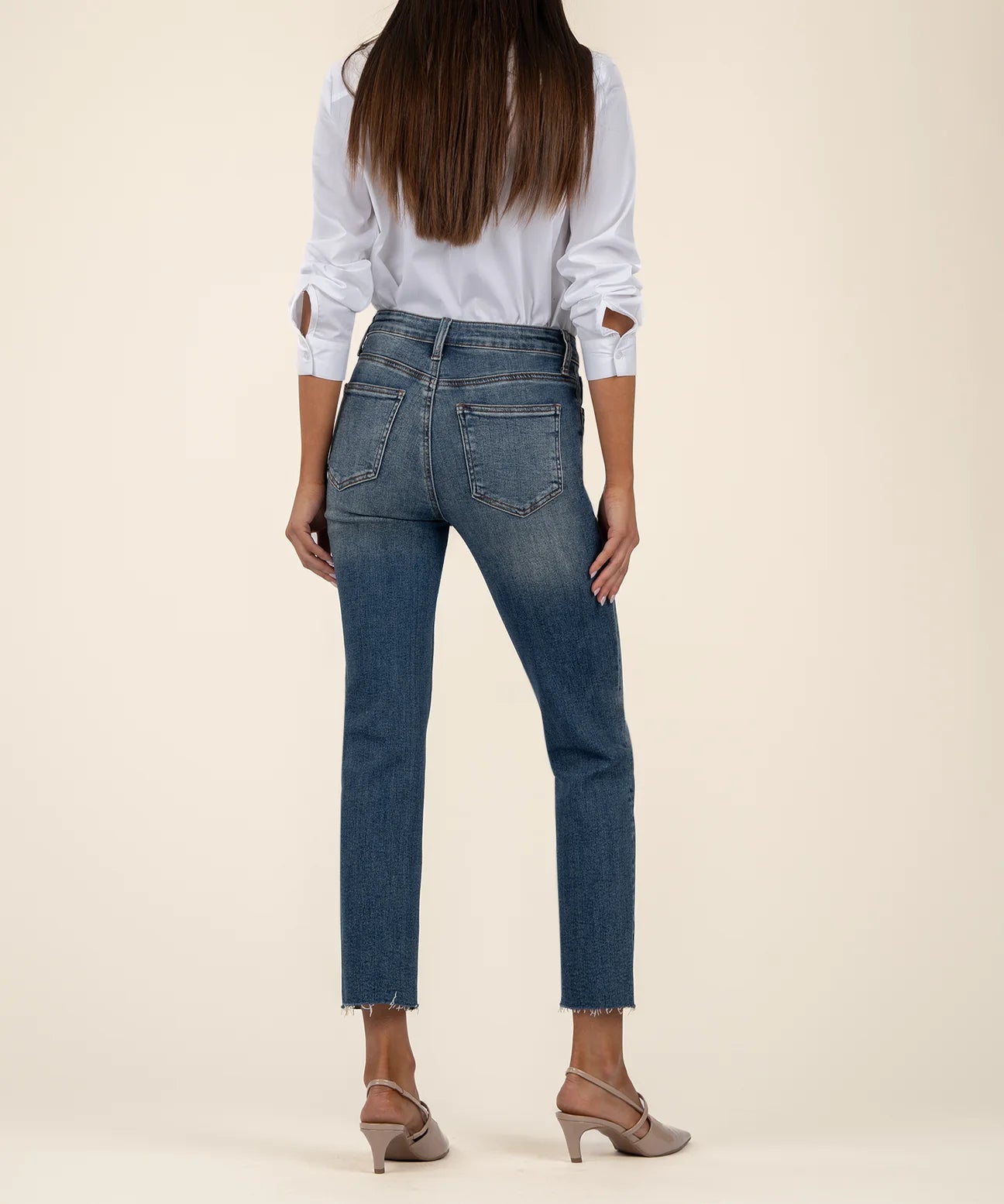 Kut High Rise Rachael Fab Ab Mom Jean
