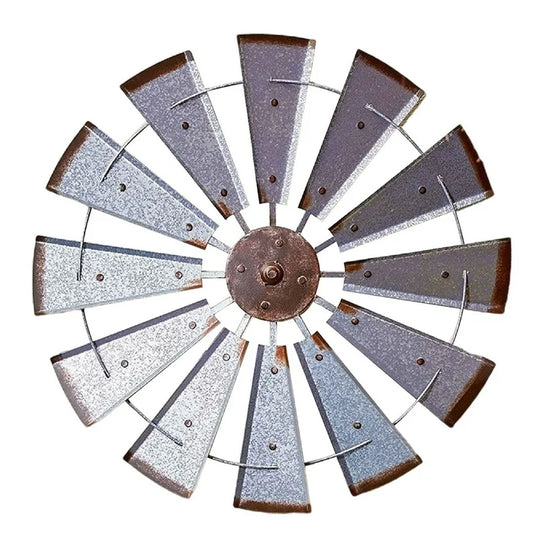 Metal Windmill Decor