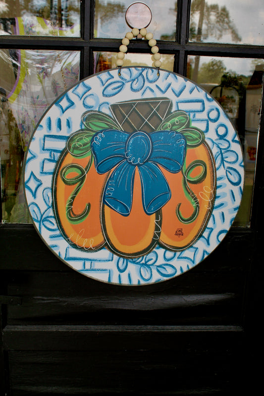 Blue Pumpkin Circle