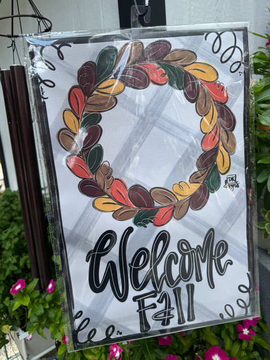 Welcome Fall Garden Glam Garden Flag