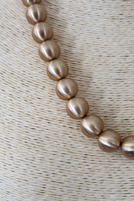 Chunky Gold Beaded Necklace
