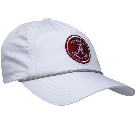 Alabama Patch Rope Hat White