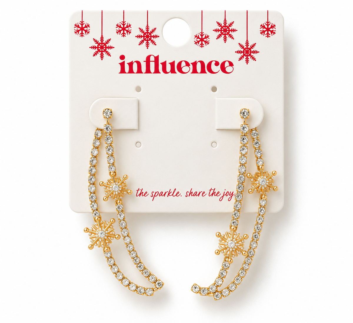 Let It Snow Sparkling Snowflake Earrings ❄️✨