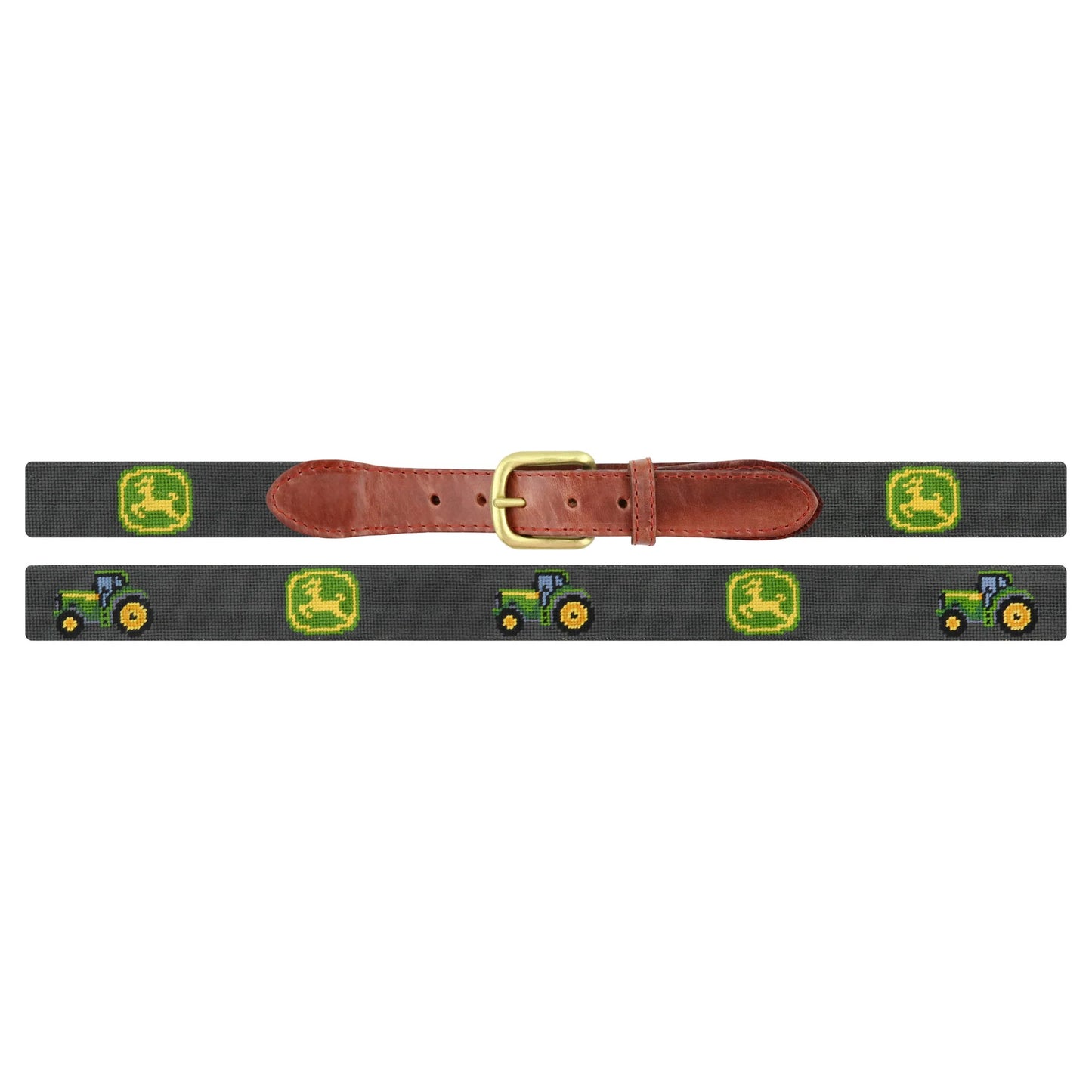 Smathers & Branson John Deere Tractor Belt – Charcoal | Men’s Premium Accessories