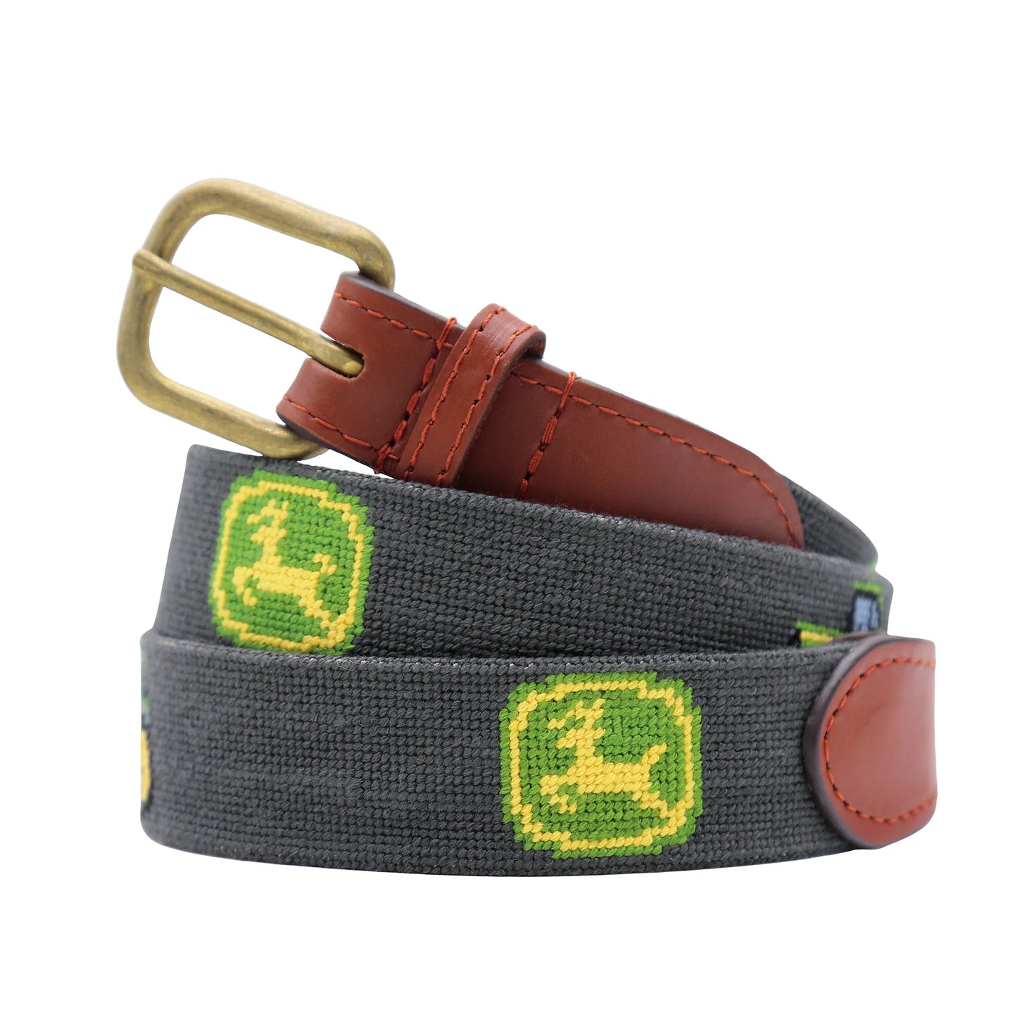 Smathers & Branson John Deere Tractor Belt – Charcoal | Men’s Premium Accessories