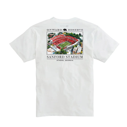 White Lewis Stanford Stadium Tee