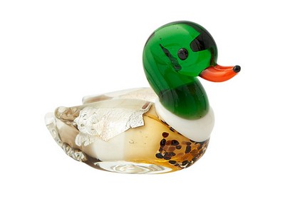 Milano Art Glass Animals Duck