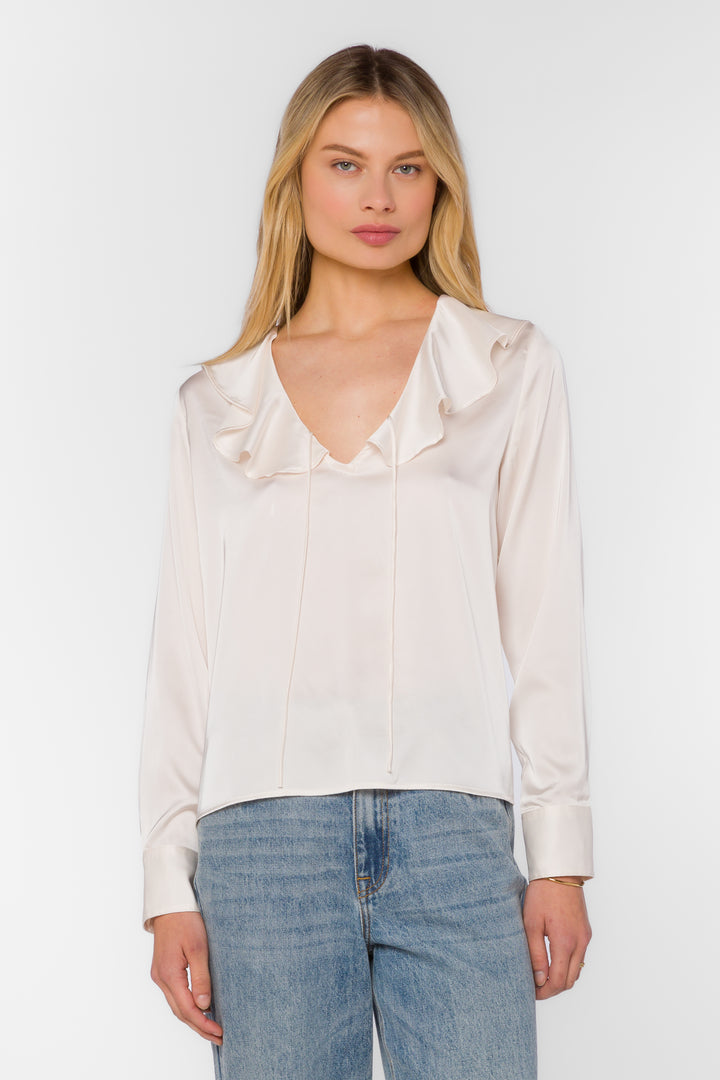 Madelyn Soft White Top