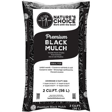 Nature's Choice Colored Mulch - 2cu ft - Black
