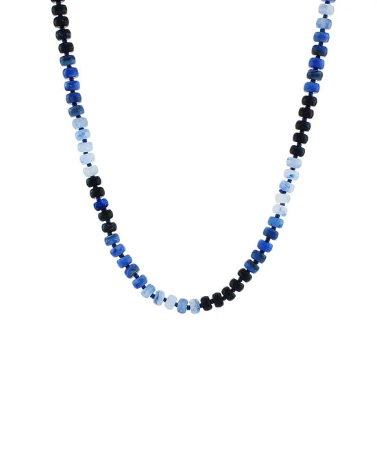 Marble Rondelle Bead Necklace