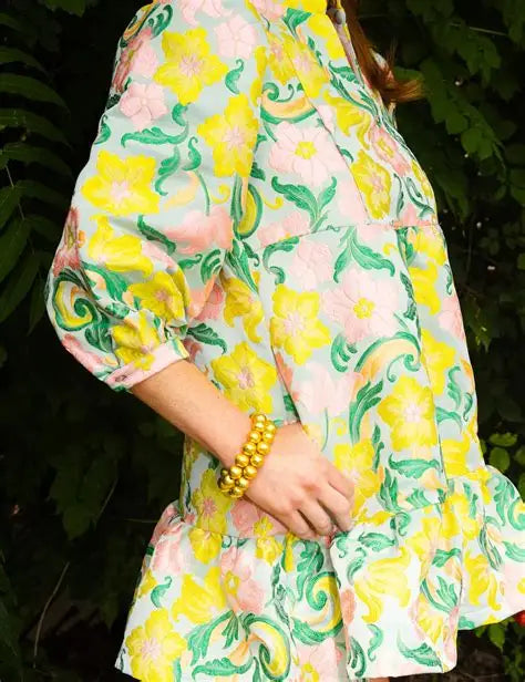 Brianna Cannon Neon Paradise Bib Dress
