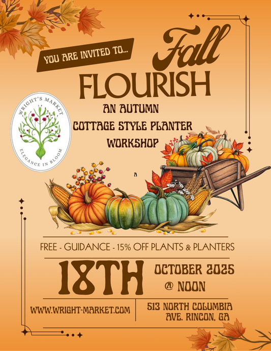 Fall Flourish: An Autumn Cottage Style Planter Workshop