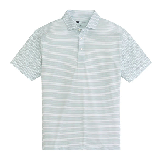 Onward Reserve Pairing Stripe Performance Pique Polo - Aquifer