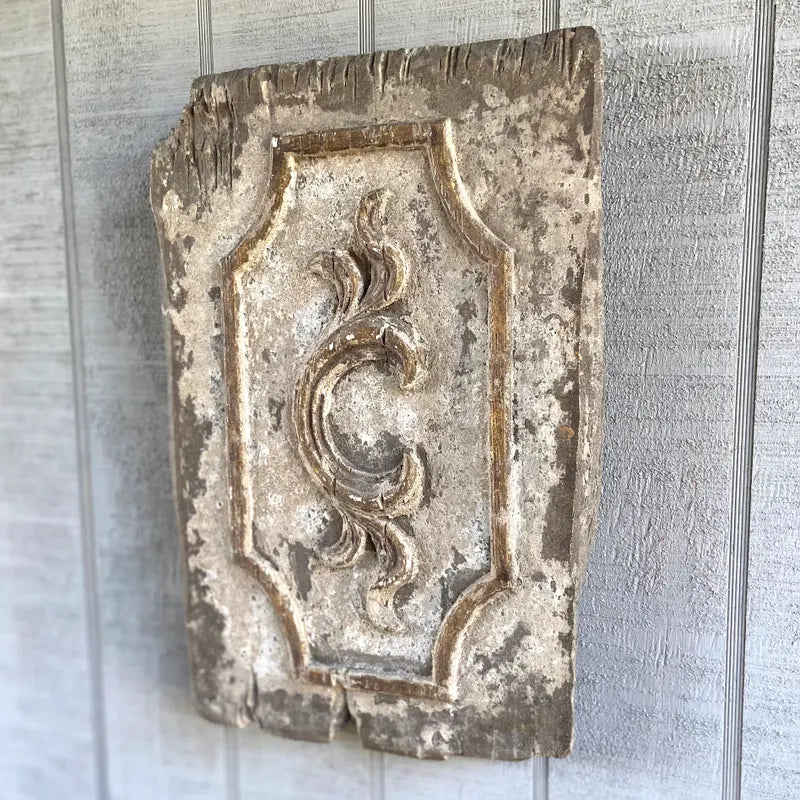 French Scrolled Relic Plaque – Trellis Collection