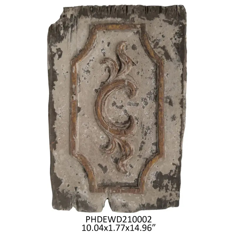French Scrolled Relic Plaque – Trellis Collection