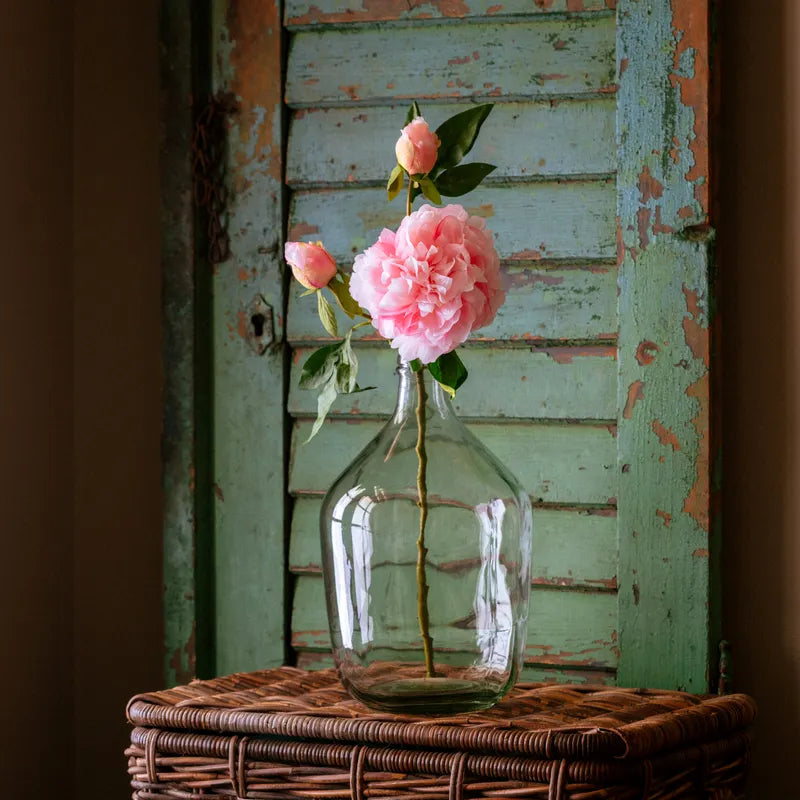 Real Touch Sunset Taffeta Peony Stem – 26"