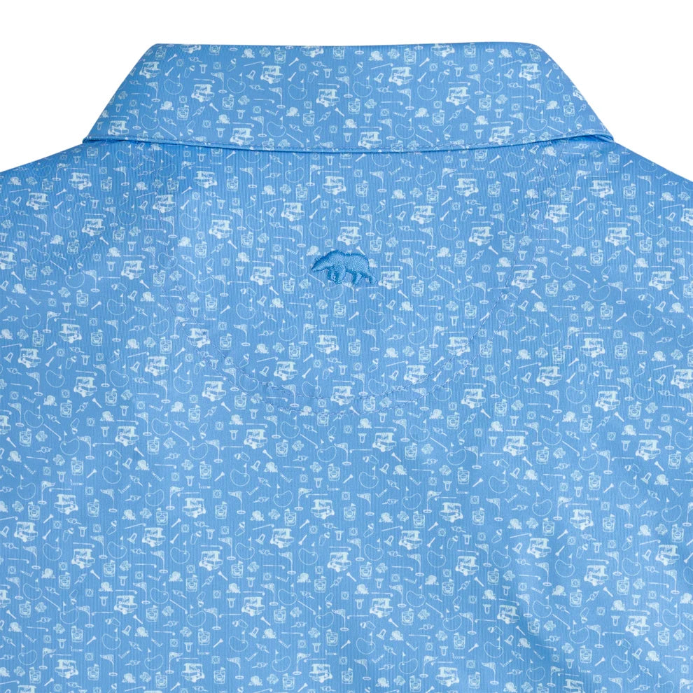 19th Hole Printed Performance Polo - Provence