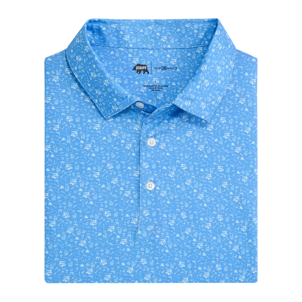 19th Hole Printed Performance Polo - Provence