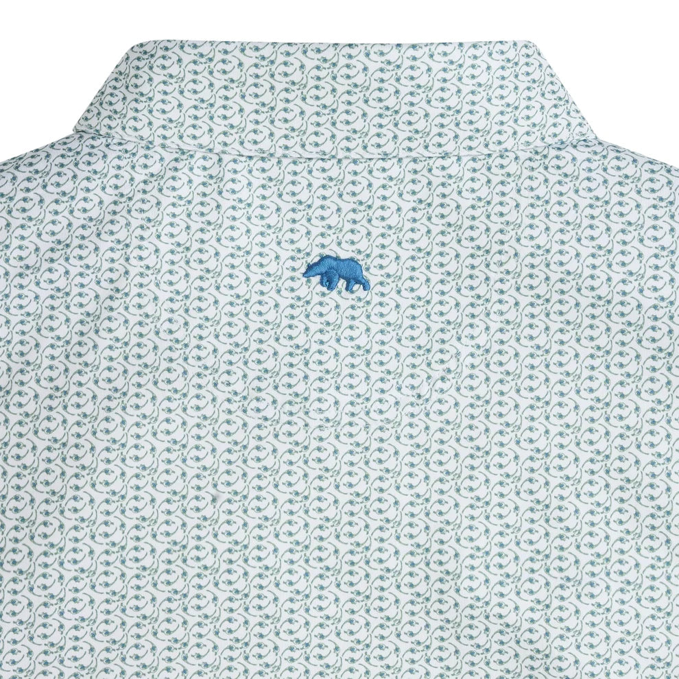 Bevy Printed Performance Polo - Hedge
