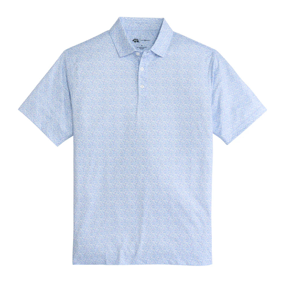 Onward Reserve  Snack Bar Printed Performance Polo - Orchid