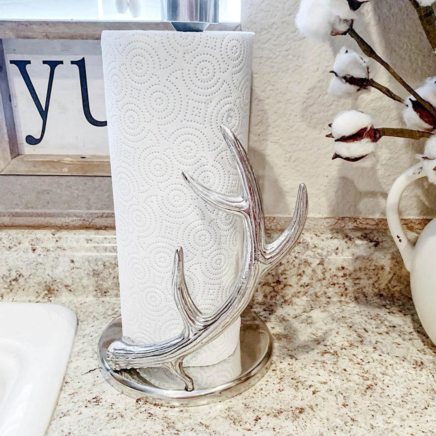 Arthur Court Antler Paper Towel Holder