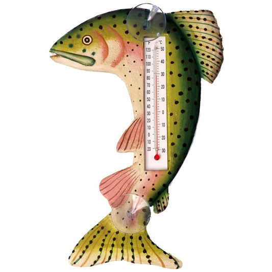 Leaping Trout Window Thermometer