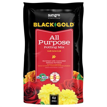 Black Gold AP Potting Soil w/ CRF 16qt