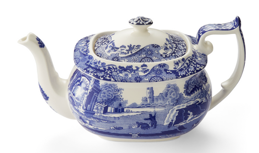 Spode Blue Italian Teapot 2.5 Pt