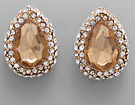 Teardrop Rhinestone earrings