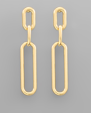 Paperclip Dangle Earrings