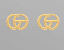 Double Circle Metal Earrings