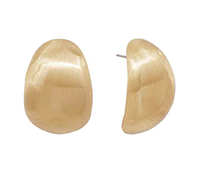 Chunky Round Satin Earrings