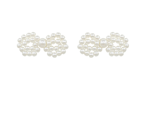 Pearl Bow Earrings