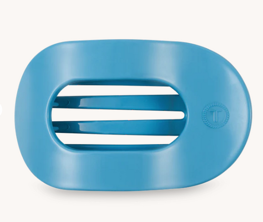 Summer Sky Large Flat Round Hair Clip