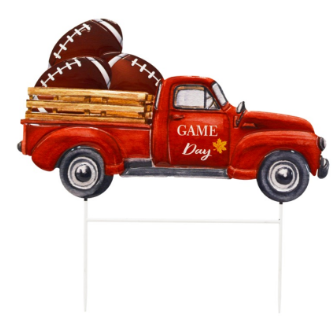 Metal Fall Football Truck