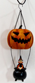 Poly Pumpkin Witch Hot Air Balloon
