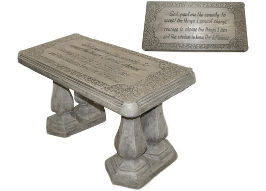 Athens Stonecasting Serenity Bench with Roman Legs