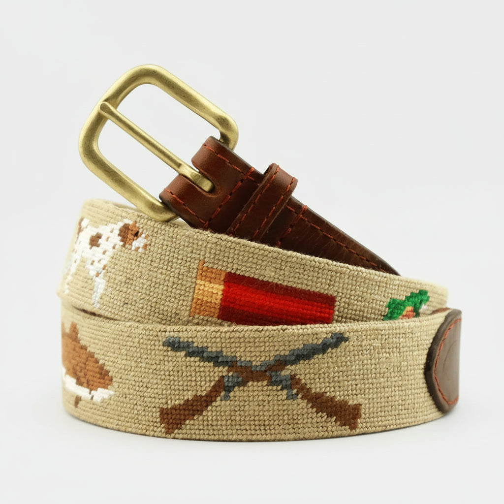 Smathers & Branson Southern Sportsman Belt – Dark Khaki | Men’s Premium Accessories