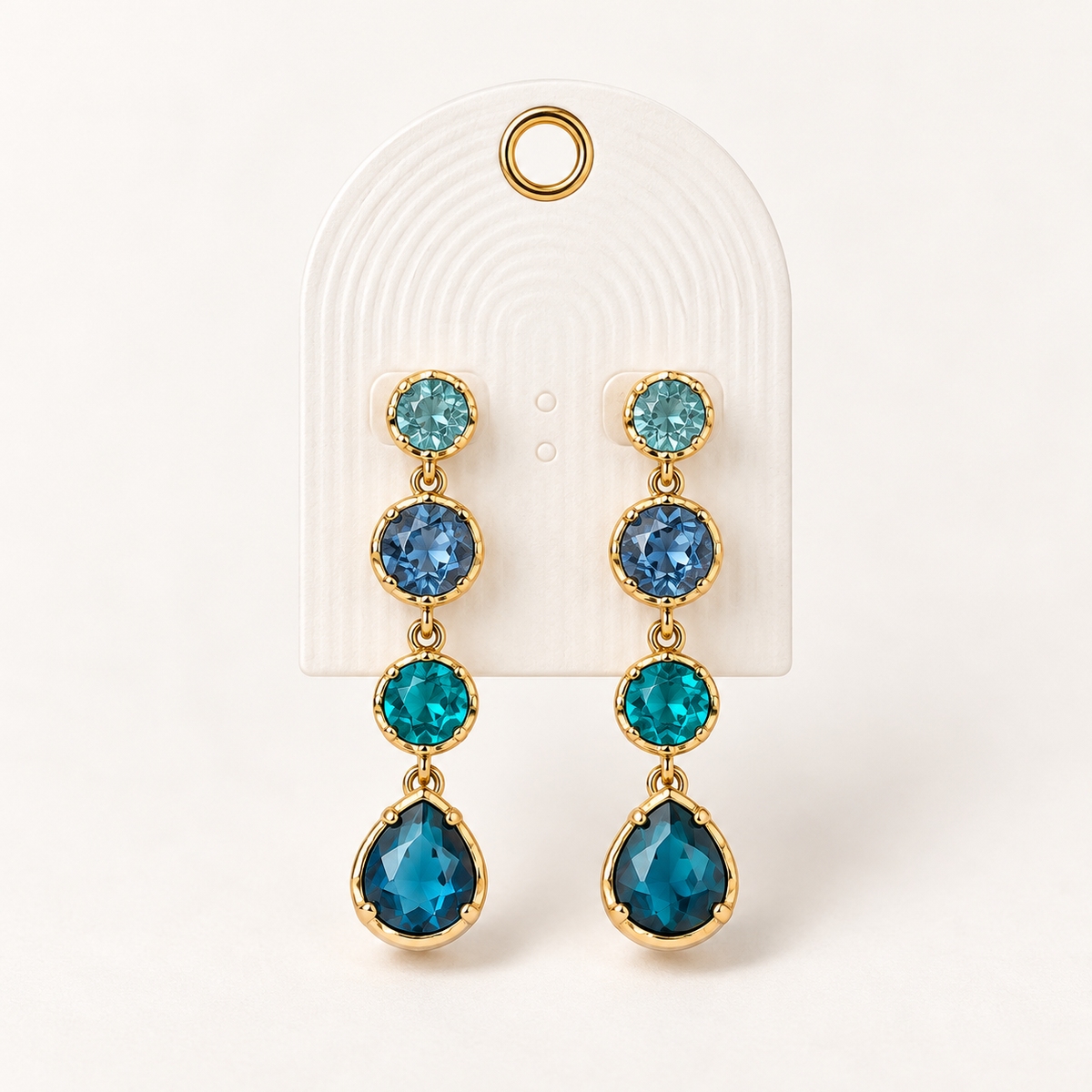 Ocean Breeze Gemstone Drop Earrings 💙✨