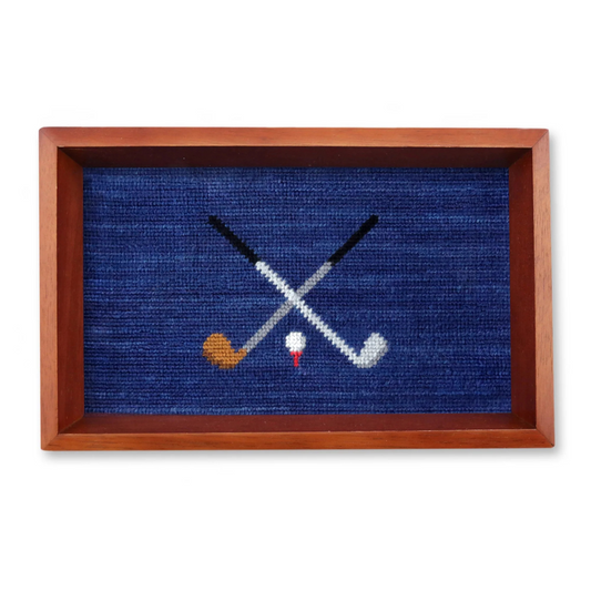 Smathers & Branson Crossed Clubs Valet Tray