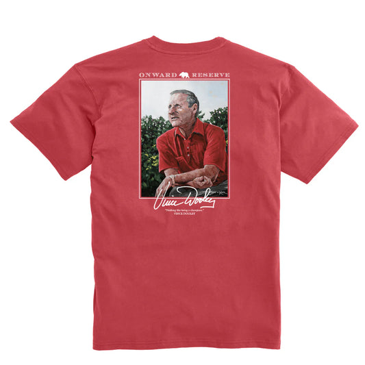 Red Vince Dooley Tee