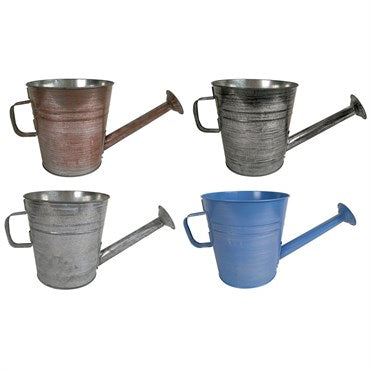 Very Cool Stuff! KD Watering Can Planter - 7in - Galvanized Brushed Collection