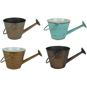 Very Cool Stuff Watering Can Planter with Handle - 10in - Vintage