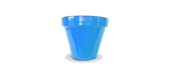 🪴 Ceramo Power Coat Standard Pot – Robin Blue (6.5”)