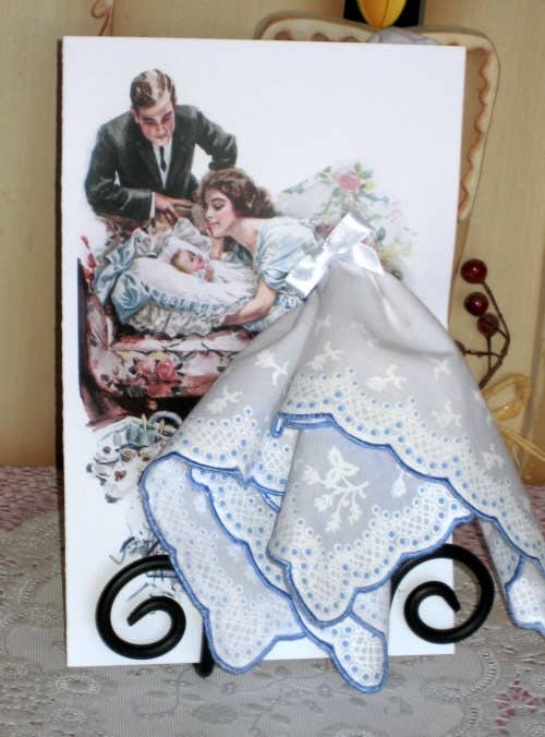 Mother’s Love Hankie Card 🌸 By Moments in Thyme