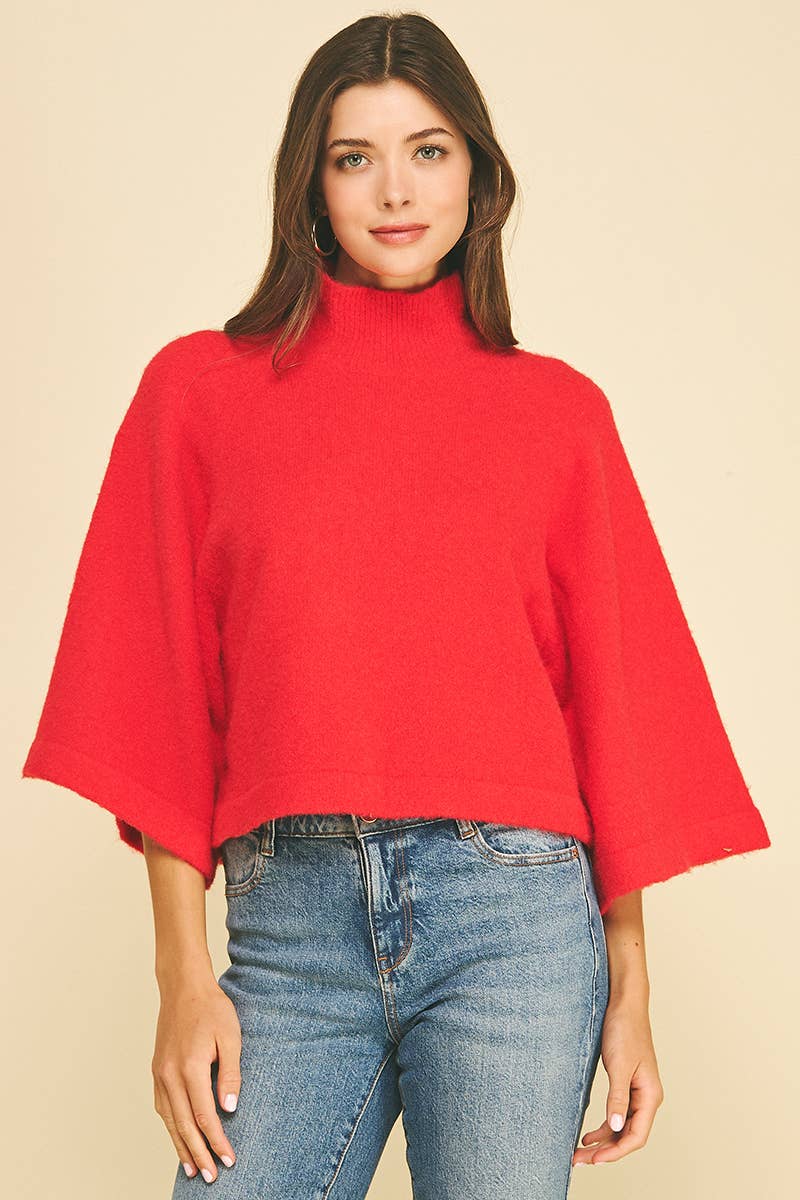 The Scarlett Mock Neck Sweater