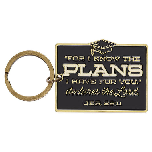 🎓✨ “For I Know the Plans” Graduation Keychain Gift Set