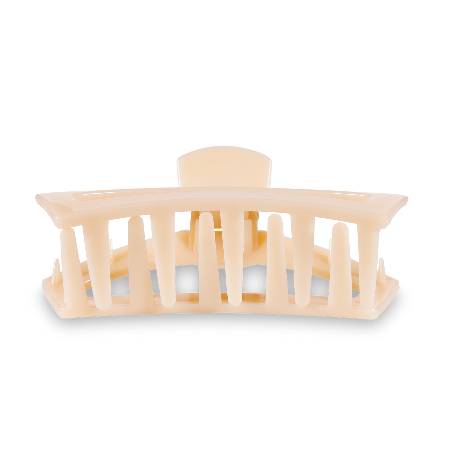 Teleties Open Hair Clip | Large | Almond Beige