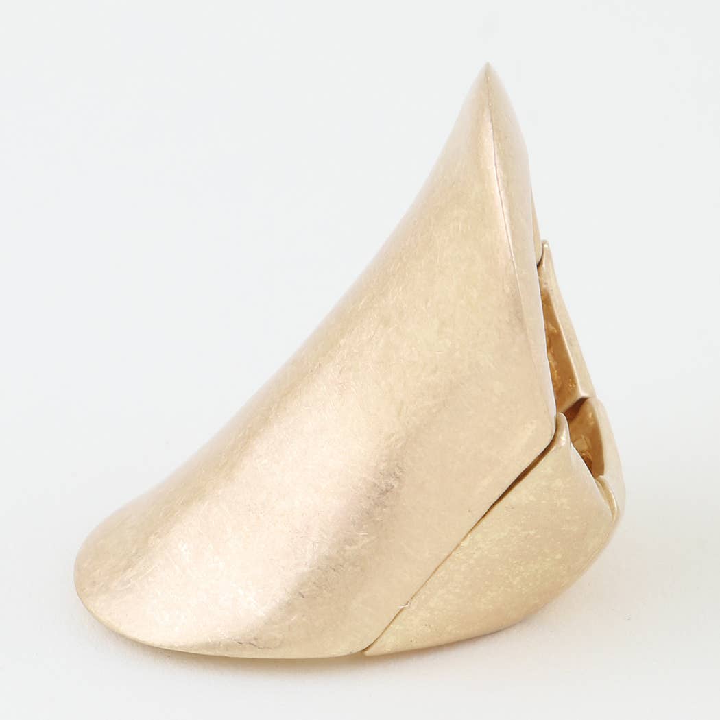 Hammered Lay Statement Ring